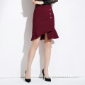 Irregularity High Waist Slim Half-Length Ladies Skirt